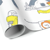 Cadeau Outils Envelopper le papier (Coin rond)