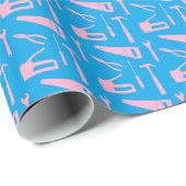 Cadeau outils roses emballage papier (Coin rond)