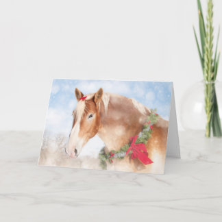 Cadeau Paard Kerst Kaart