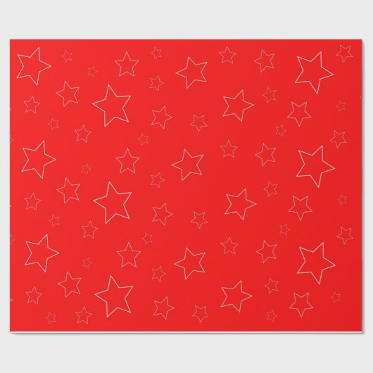 Cadeau Pack Envoyer Pray Red Star Wrapper Papier (Plat)