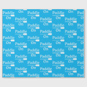Cadeau Pagaie Sur Conception - Papier Enveloppant Matte (Plat)