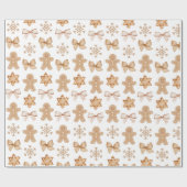 Cadeau Pain d'épice unique Noël Papier d'enveloppement ca (Plat)