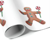 Cadeau Pain d'épices Hommes Envelopper le papier (Coin rond)