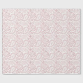 Cadeau Paisley rouge foncé sur le papier d'emballage (Plat)