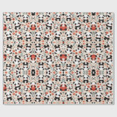 Cadeau Panda Magic : Conception de papier d'enveloppement (Plat)