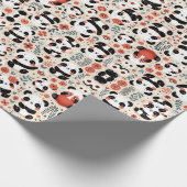 Cadeau Panda Magic : Conception de papier d'enveloppement (Coin)