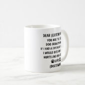 Cadeau papi chien, papi chien, mug papi chien, (Devant droit)