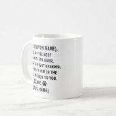 Cadeau papi chien, papi chien, mug papi chien, (Devant gauche)