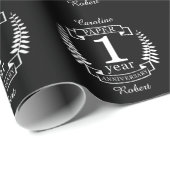 Cadeau Papier 1er anniversaire mariage 1 an (Coin rond)