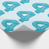 Cadeau Papier à ballons bleu 4 (Coin)