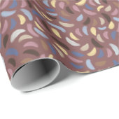 Cadeau Papier à brosse Abstrait chaud (Coin rond)