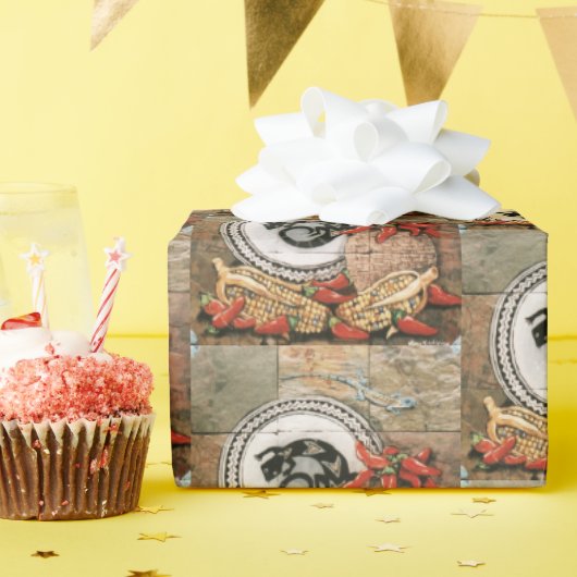 Cadeau Papier à capuchon sud-ouest Lizard Indian Panier C (Fête d'anniversaire)