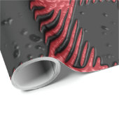 Cadeau Papier à carreaux rouges (Coin rond)
