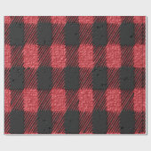 Cadeau Papier à carreaux rouges (Plat)