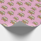 Cadeau Papier à écrêtage des hiboux (Coin)
