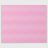 Cadeau Papier à écrêtage rose et blanc (Plat)