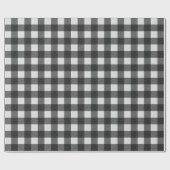 Cadeau Papier à enveloppement à bison noir et blanc (Plat)