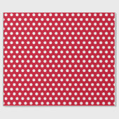 Cadeau Papier à enveloppement à points Polka de Noël (Plat)