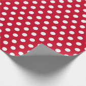 Cadeau Papier à enveloppement à points Polka de Noël (Coin)