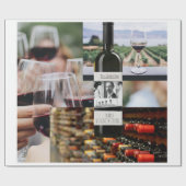 Cadeau Papier à enveloppement à thème à vin doré (Plat)