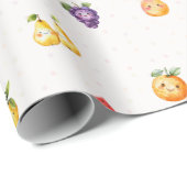 Cadeau Papier à enveloppement à thème de fruits (Coin rond)