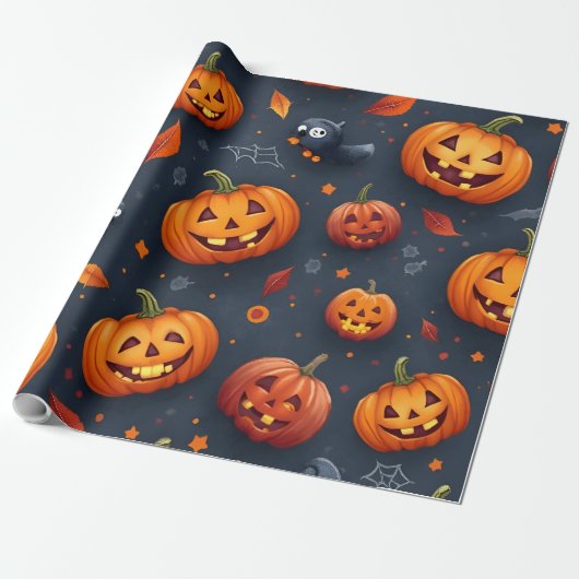 Cadeau Papier à enveloppement à thème Halloween (Déroulé)