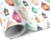 Cadeau Papier à enveloppement à thème Islam pour Aïd et R (Coin rond)