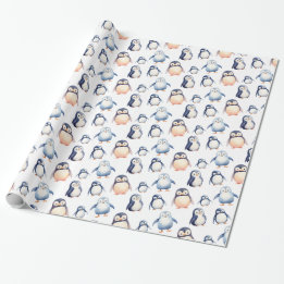 Cadeau Papier à enveloppement à thème Penguin Winter Wond