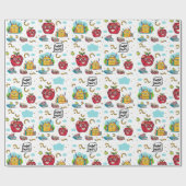 Cadeau Papier à enveloppement à thème scolaire (Plat)