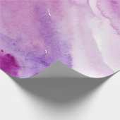 Cadeau Papier à enveloppement Abstrait en marbre violet (Coin)