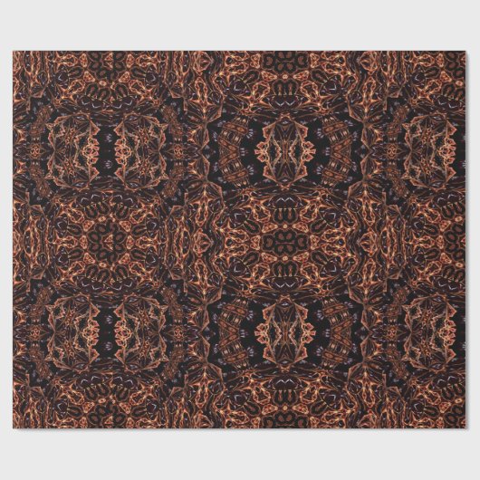 Cadeau Papier à enveloppement Abstrait fractal (Plat)