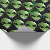 Cadeau Papier à enveloppement Alien vert (Coin)