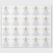 Cadeau Papier à enveloppement Angel blanc (Plat)