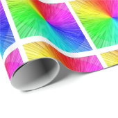 Cadeau Papier à enveloppement arc-en-ciel (Coin rond)