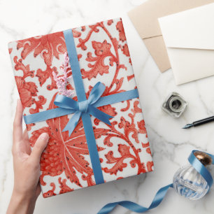Cadeau Papier à enveloppement arrière - plan blanc à moti