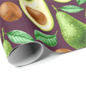 Cadeau Papier à enveloppement Avocado (Coin rond)