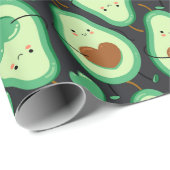 Cadeau Papier à enveloppement Avocado (Coin rond)