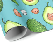 Cadeau Papier à enveloppement Avocado (Coin rond)