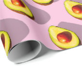 Cadeau Papier à enveloppement Avocado (Coin rond)