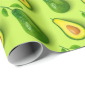 Cadeau Papier à enveloppement Avocado (Coin rond)