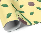 Cadeau Papier à enveloppement Avocado (Coin rond)