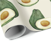 Cadeau Papier à enveloppement Avocado (Coin rond)