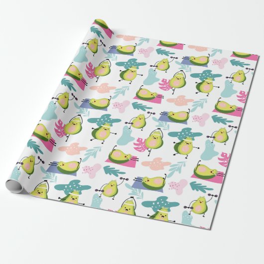 Cadeau Papier à enveloppement Avocado (Déroulé)
