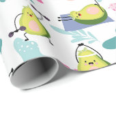 Cadeau Papier à enveloppement Avocado (Coin rond)