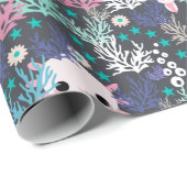 Cadeau Papier à enveloppement Axolotl (Coin rond)