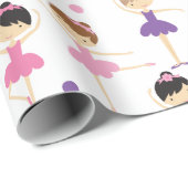 Cadeau Papier à enveloppement Ballerina (Coin rond)