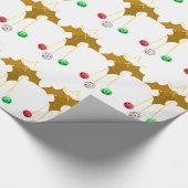 Cadeau Papier à enveloppement blanc pour cloches à sonner (Coin)