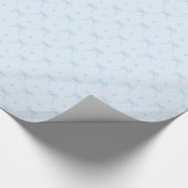 Cadeau Papier à enveloppement bleu bébé doux (Coin)
