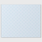 Cadeau Papier à enveloppement bleu bébé doux (Plat)