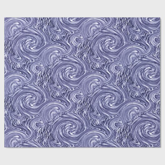 Cadeau Papier à enveloppement bleu gris (Plat)